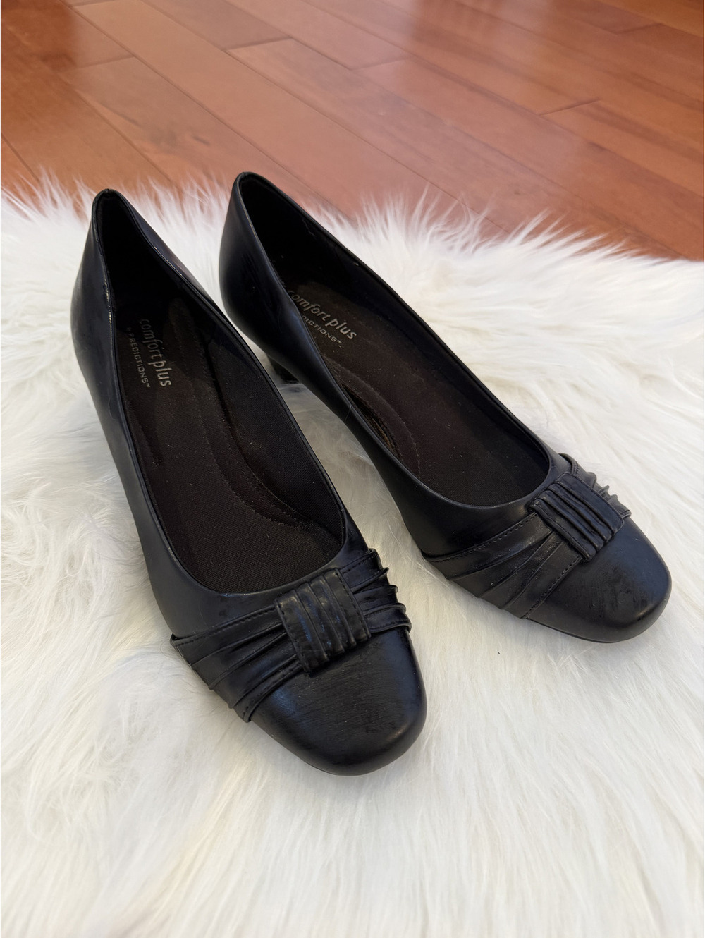 Comfort Plus Predictions Black Block Heel Pumps size 8